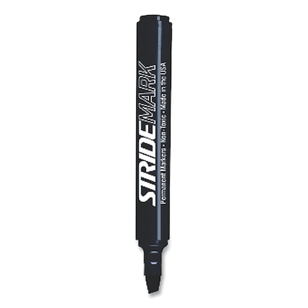 Stride StrideMark Tank Permanent Marker, Broad Chisel Tip, Black, 12PK 22001